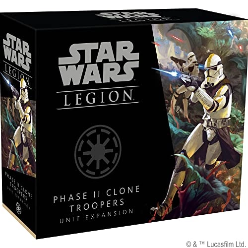 Star Wars: Legion: Phase II Clone Troopers Unit Expansion - Tabletop Miniatures Strategy Game