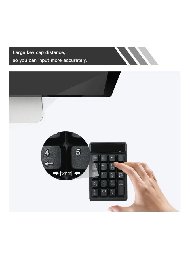 Numeric Keypad - 2.4G Wireless Black