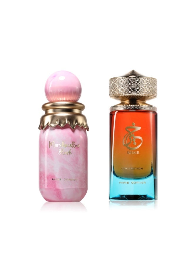 PARIS CORNER MARSHMALLOW BLUSH - Eau de Parfum 100ml + KHAIR CONFECTION - Eau de Parfum 100ml