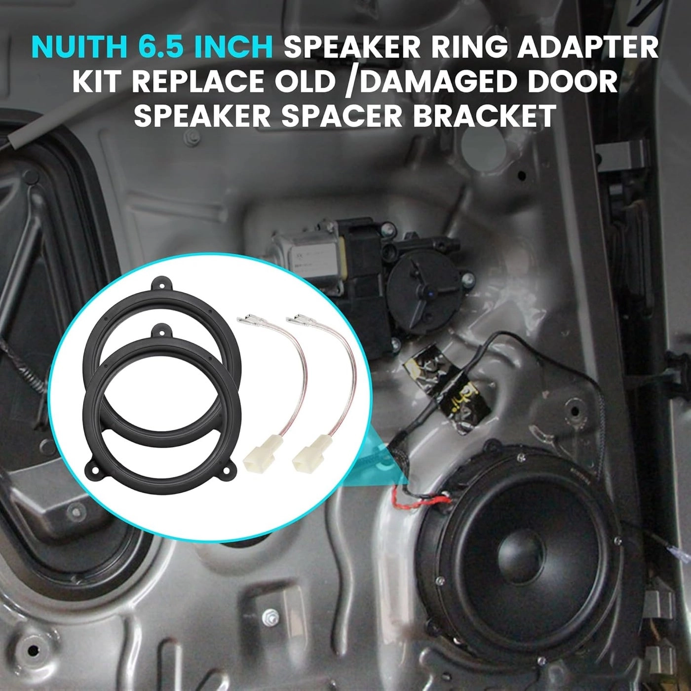 6.5 Inch Speaker Adapter Bracket Kit