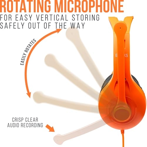 Classroom Headphones with Microphone - Wired Headphone Pack