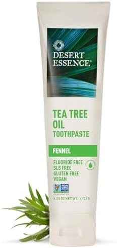 Desert Essence Toothpaste Tea Tree Oil Fennel Toothpaste Adult 176 g