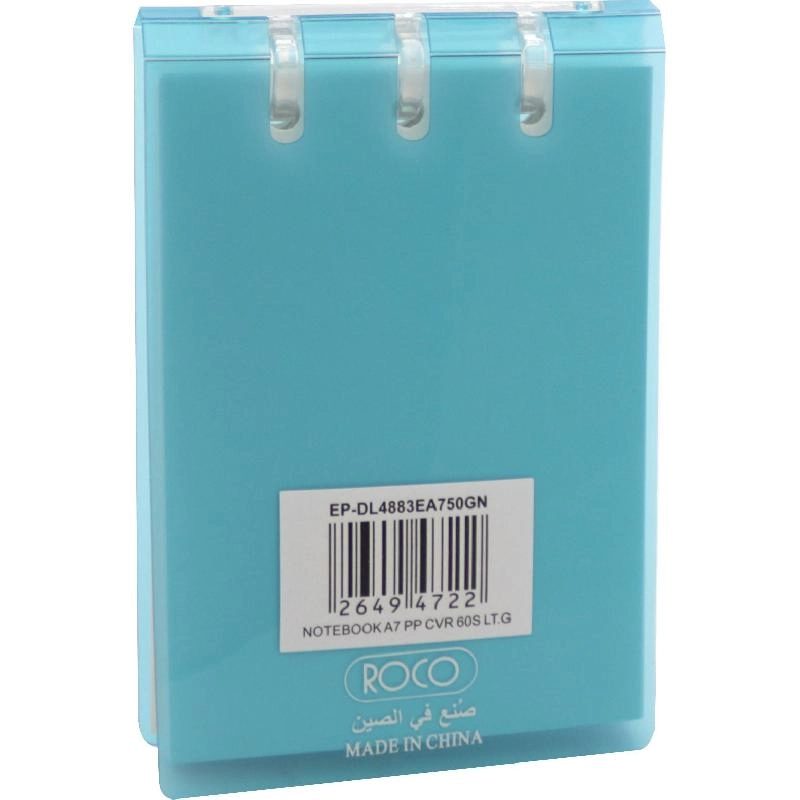 Memo Notebook A7 Spiral - Lined 60 Sheets