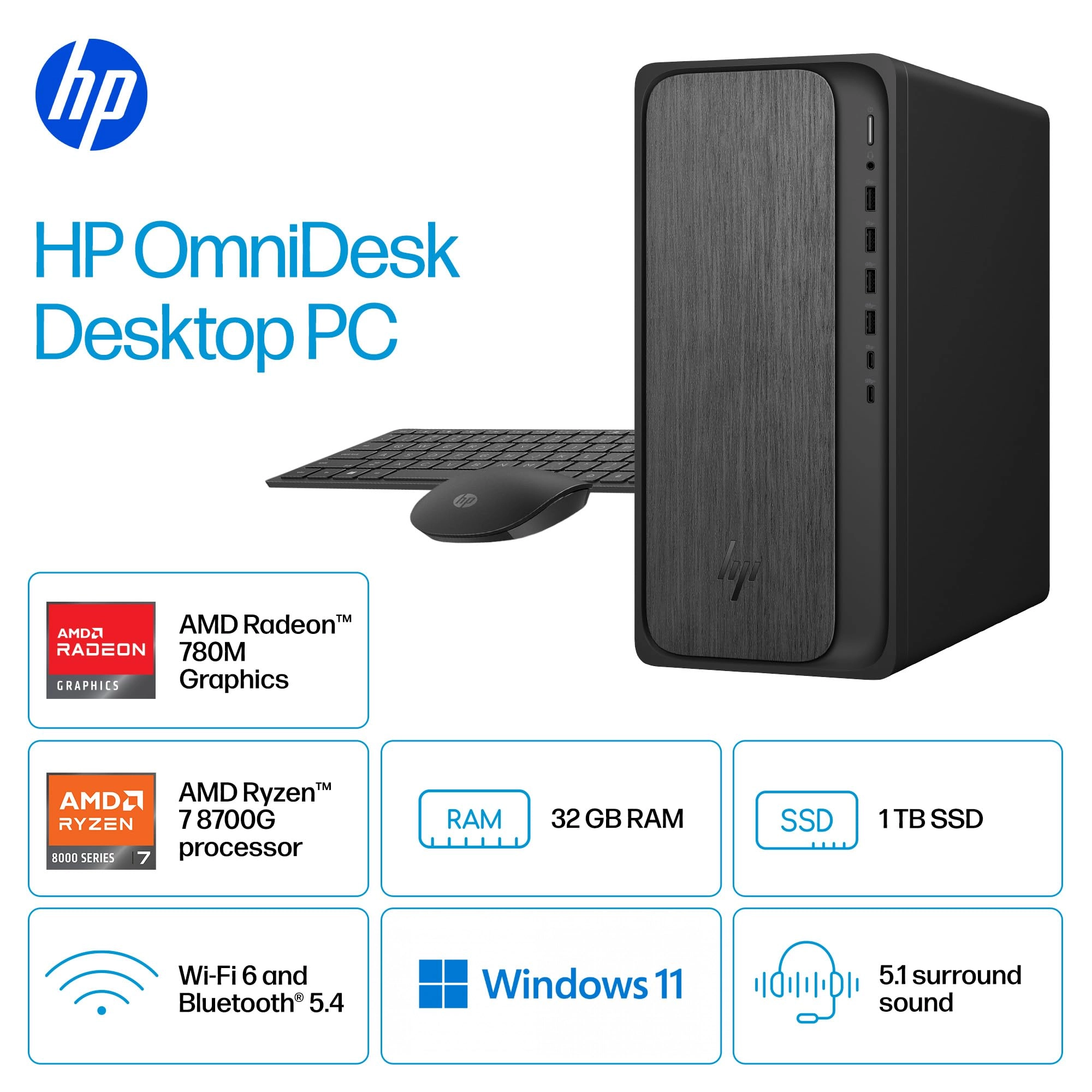OmniDesk - Ryzen 7 8700G 32GB 2TB