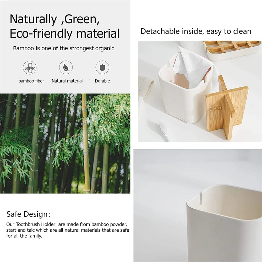 Bamboo Toothbrush Holder