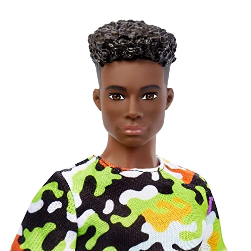 Ken Doll - Fashionistas Black Curly Hair Ages 3+
