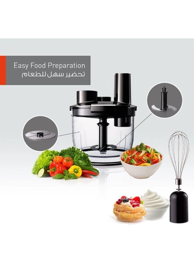 MXSS40B - Hand Blender 4-in-1 Stainless Steel Shaft