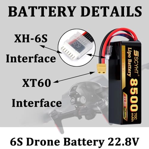 6S Drone Battery - 6000mAh 6500mAh 8000mAh