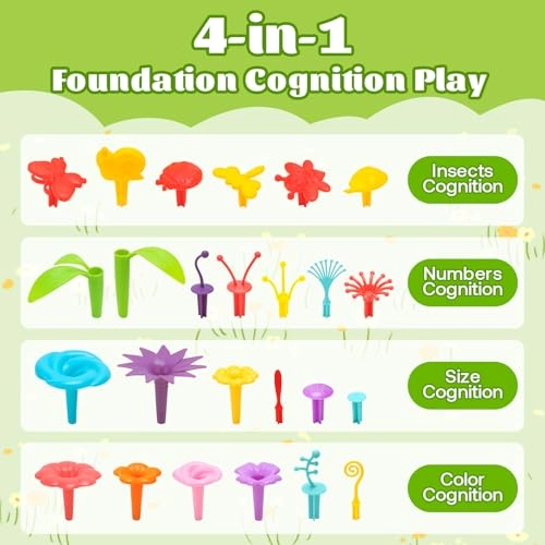 Flower Garden Toy - 36 months - 8 years 98 pieces