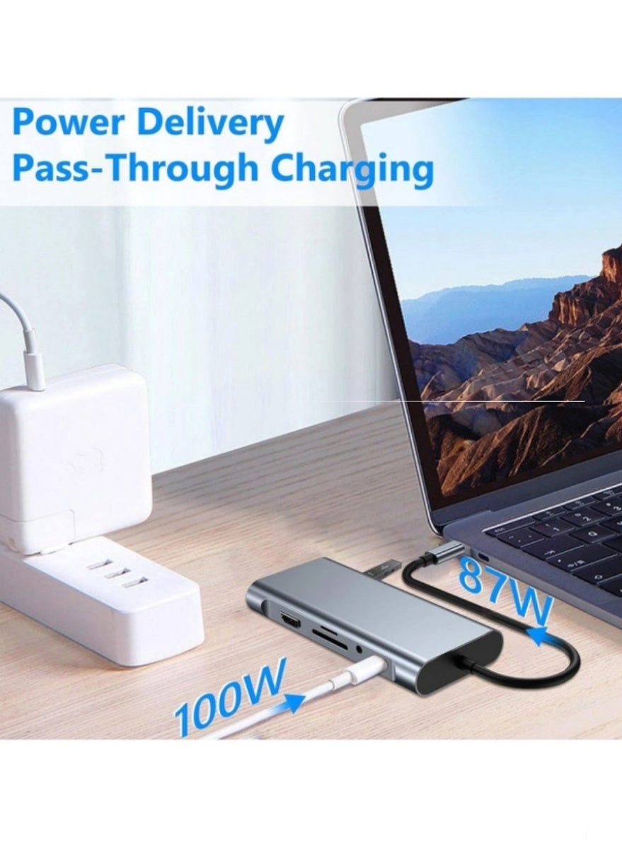 USB - C HUB & Adapter - 11 - in - 1 4K HDMI 100W PD
