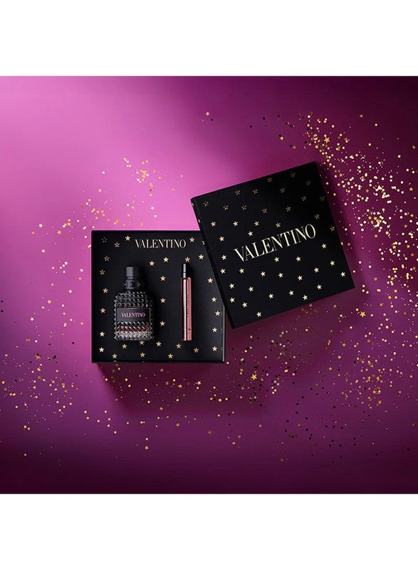 Born In Roma Uomo Extradose - Eau de Parfum Intense full-size bottle and a travel spray Gift Set