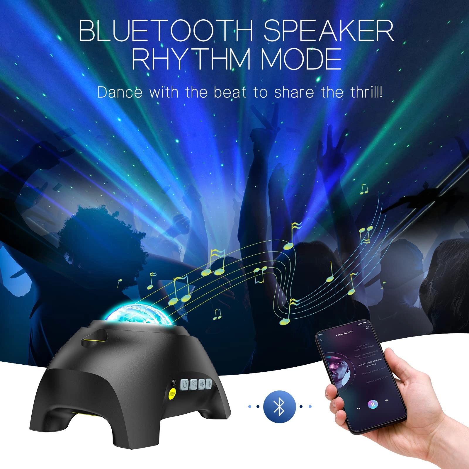 Northern Galaxy Light - 33 Light Effects Bluetooth Speaker