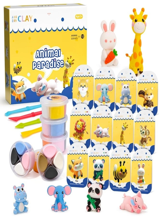 SHXYKZ Air Dry Clay Kit - 12 pcs