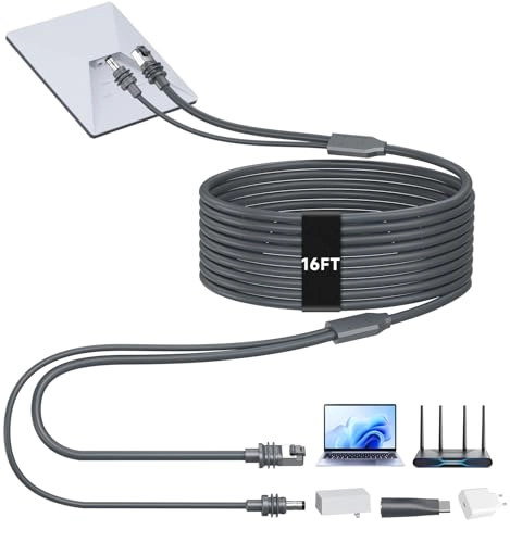 HanCenDa 2 in 1 for Starlink Mini Ethernet Cable - 164FT5M