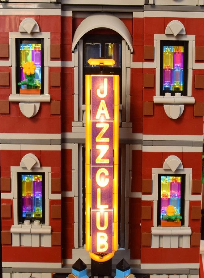 LED Lighting Kit - Designed for Lego 10312 Jazz Club Modular Buildings Set Remote Version