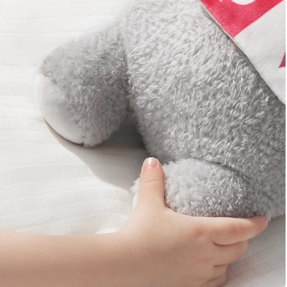 Rabbit Girl Plush Toy 9.1 cm - Grey pearl velvet