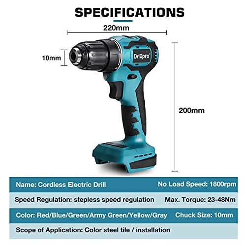 3 in 1 Electric Hammer Drill - Cordless 25+3 N.m 10mm