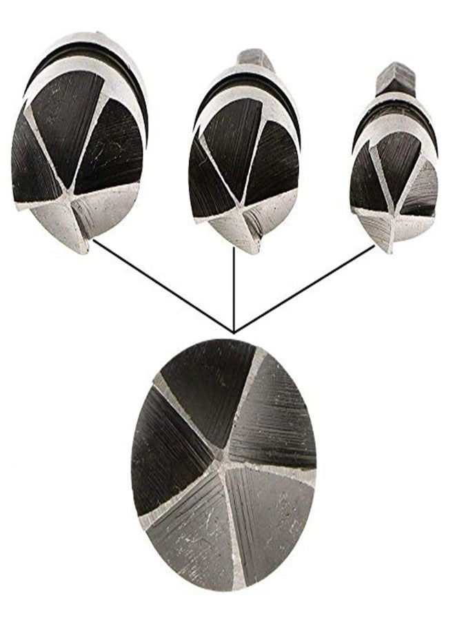 Chamfer Countersink Drill Bit Set - 3pcs 12-16-19