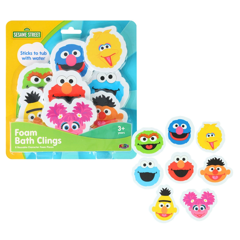 Foam Bath Clings Stickers - 8 Pcs Reusable