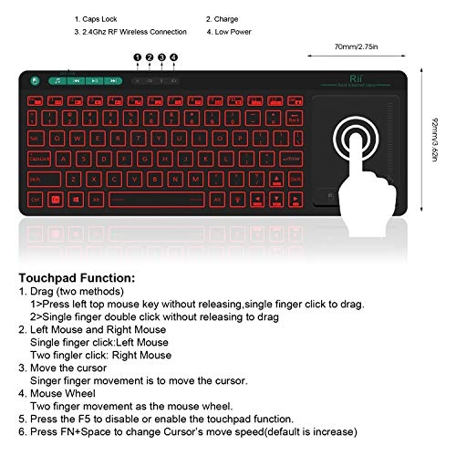 K18 - 3-LED 2.4GHz Wireless for PC Smart TV Tablet