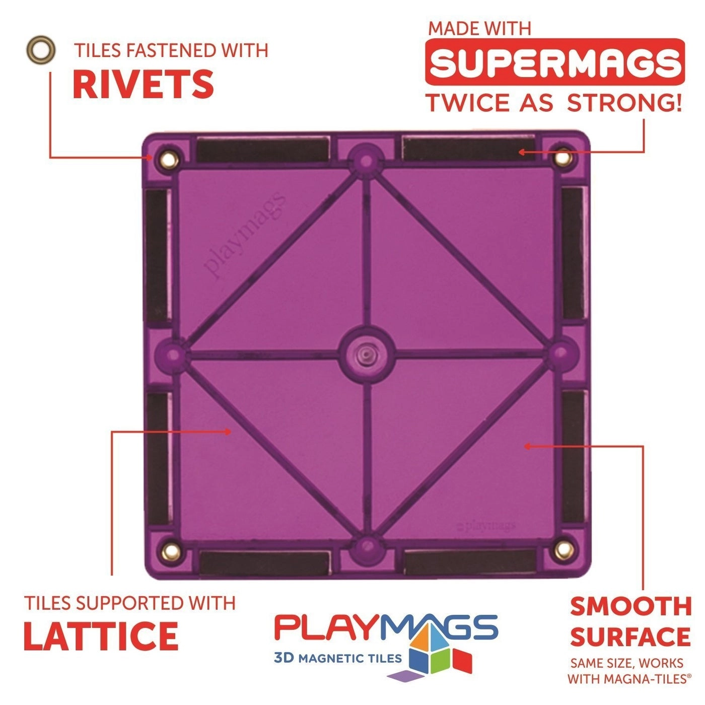 Magnetic Tiles - 30pcs