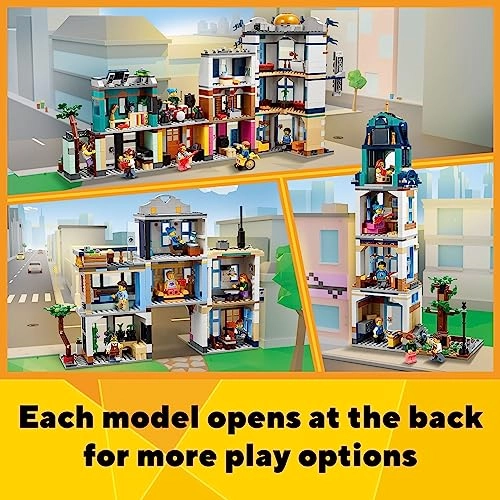 Creator 3in1 Main Street to Art Deco Skyscraper or Market Street Building Set (31141)