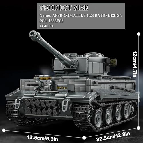 Tiger Tank - 1668pcs Military
