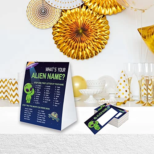 What's Your Alien Name Game Sign - 30 psc