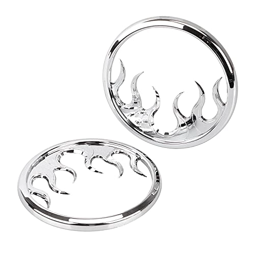 Flame Speaker Grill Cover - 1 Pair