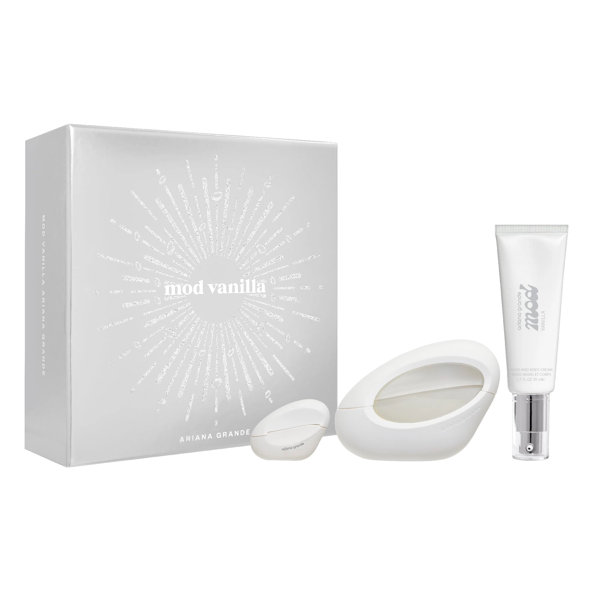 Luxe Brands Inc. Mod Vanilla Eau de Parfum - 100mL + Mod Vanilla Hand and Body Cream - 50mL + Mod Vanilla Deluxe Mini Parfum - 7.5 mL