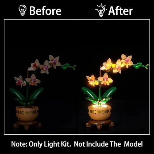 Lighting Kit for LEGO The Miniature Orchid 10343