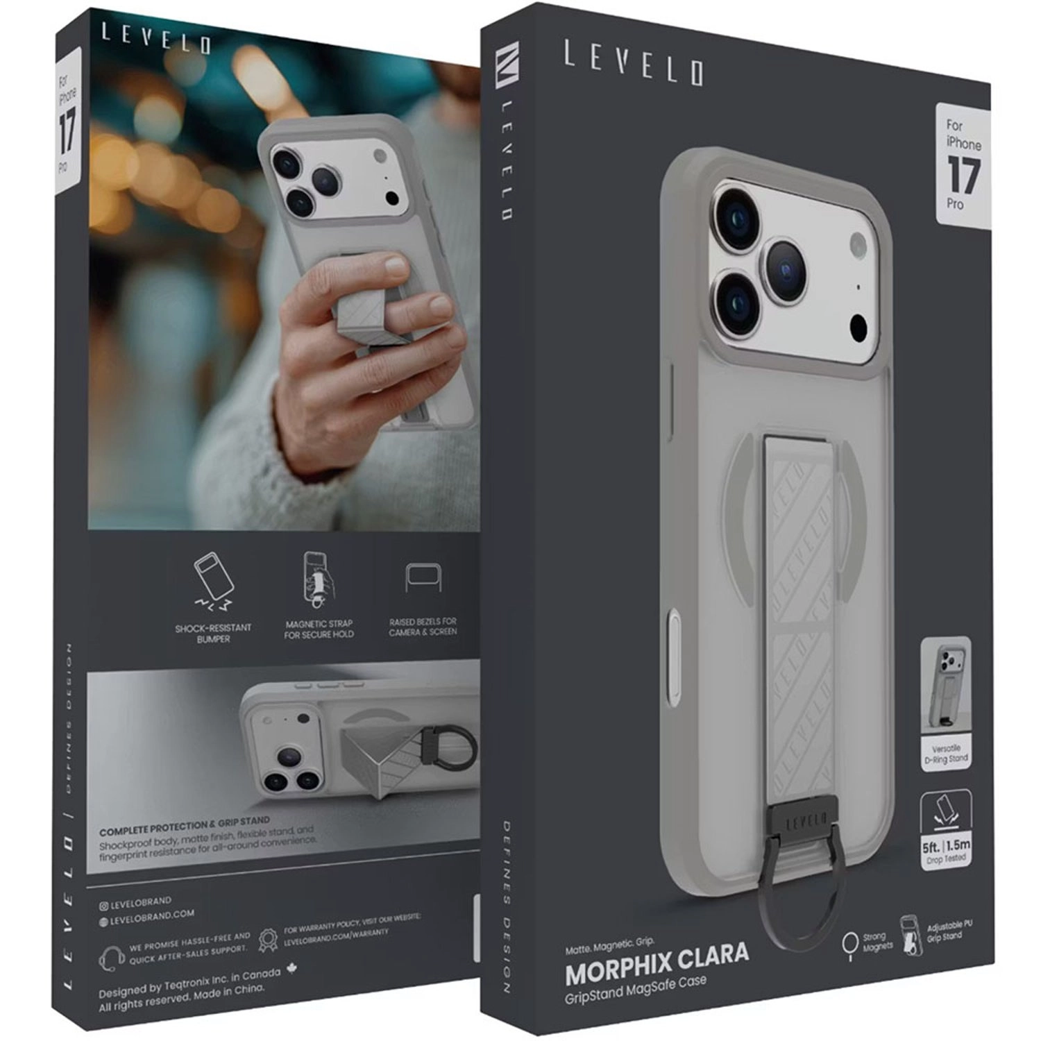 Morphix Cuero Gripstand Case for iPhone 17 Pro