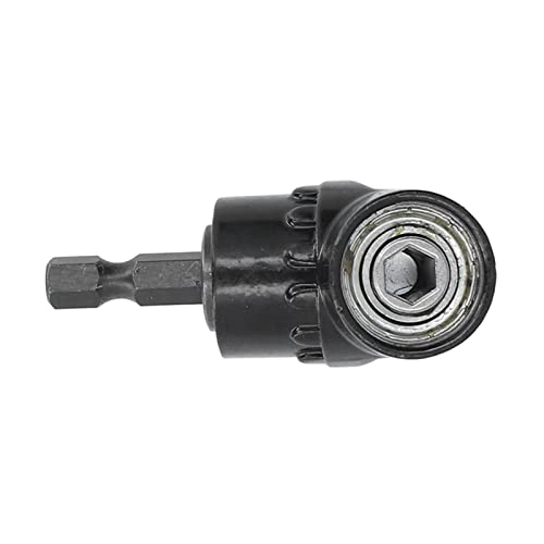 Right Angle Drill Adapter - 1/4in Hex Chrome Steel Compact