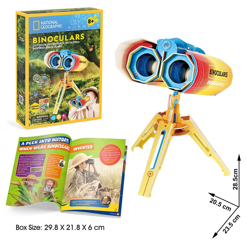 National Geographic Binoculars 3D Puzzle (527-DS1083H) - 49 pcs