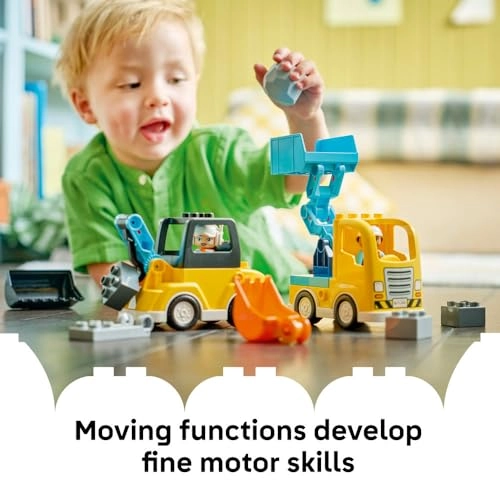 3 in 1 Construction Vehicles (10475) - Educational Montessori Toy for Toddlers