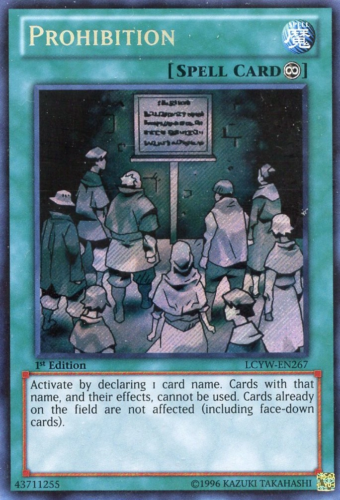 Yu-Gi-Oh! Prohibition LCYW-EN267 - 1st Edition