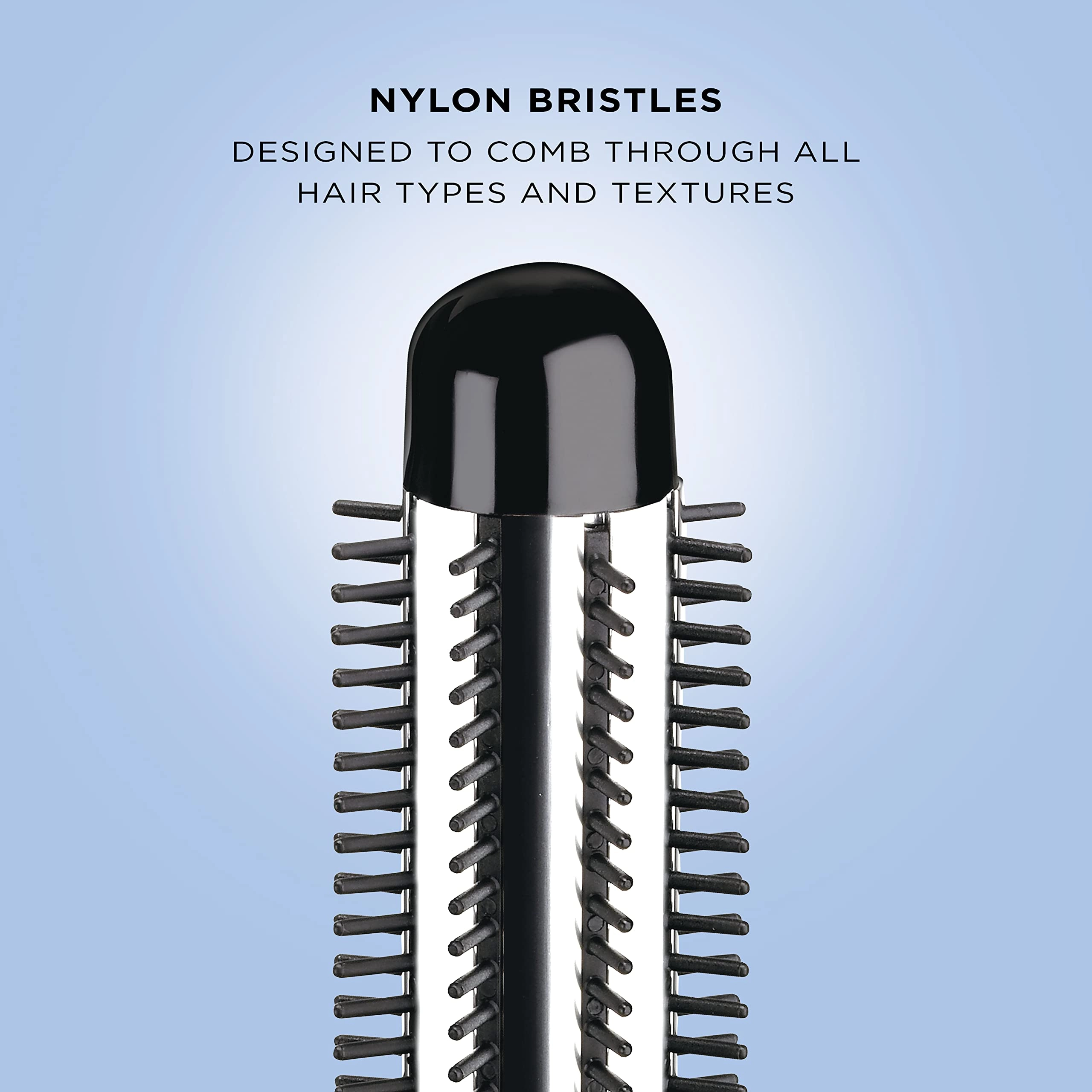 Instant Heat Curling Iron Brush - 1 1/4-Inch Black 4 Count