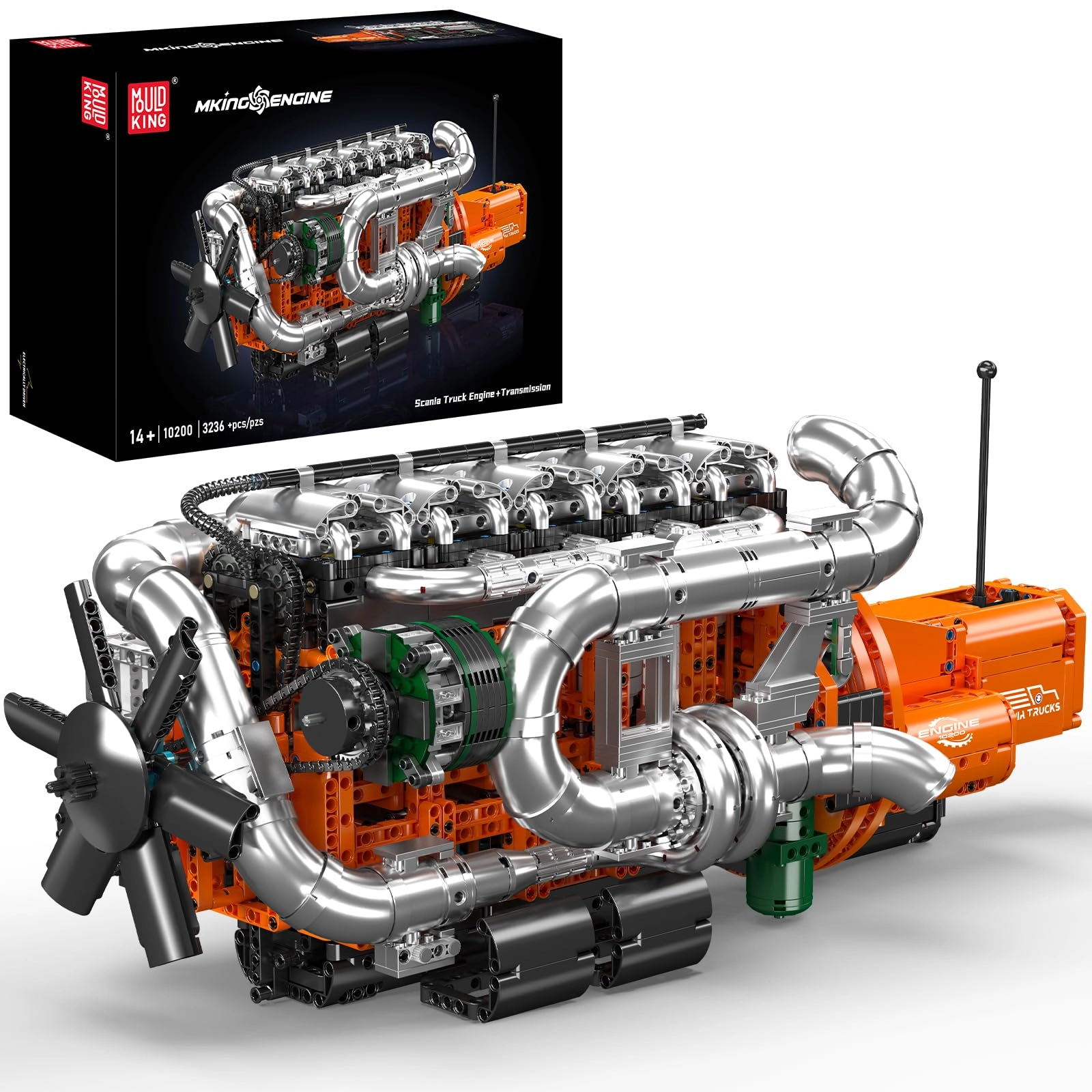 mould king 10200 Engine Kit (CS10200) - Orange