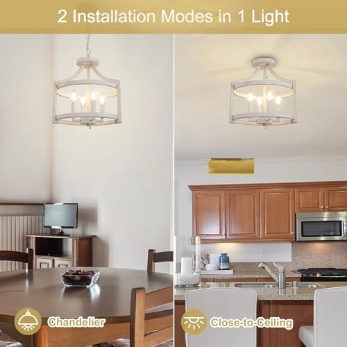 Vintage Living Room Chandelier - Dimmable