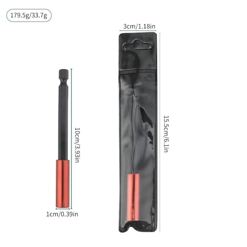 Drill Bit Extension Holder - 2, 4, 6-inch 1/4" hex shank