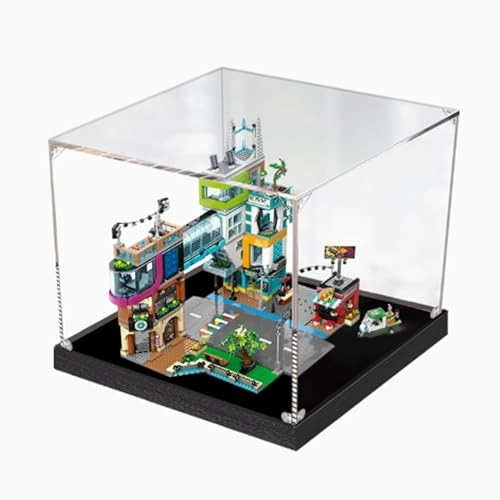 Acrylic Clear Display Case for LEGO Modern Metropolis Model 60380 - 2mm thickness