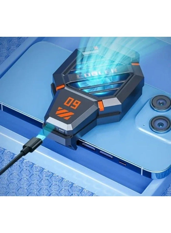 Mobile Phone Cooler - Gaming LED Temperature Display USB Powered
