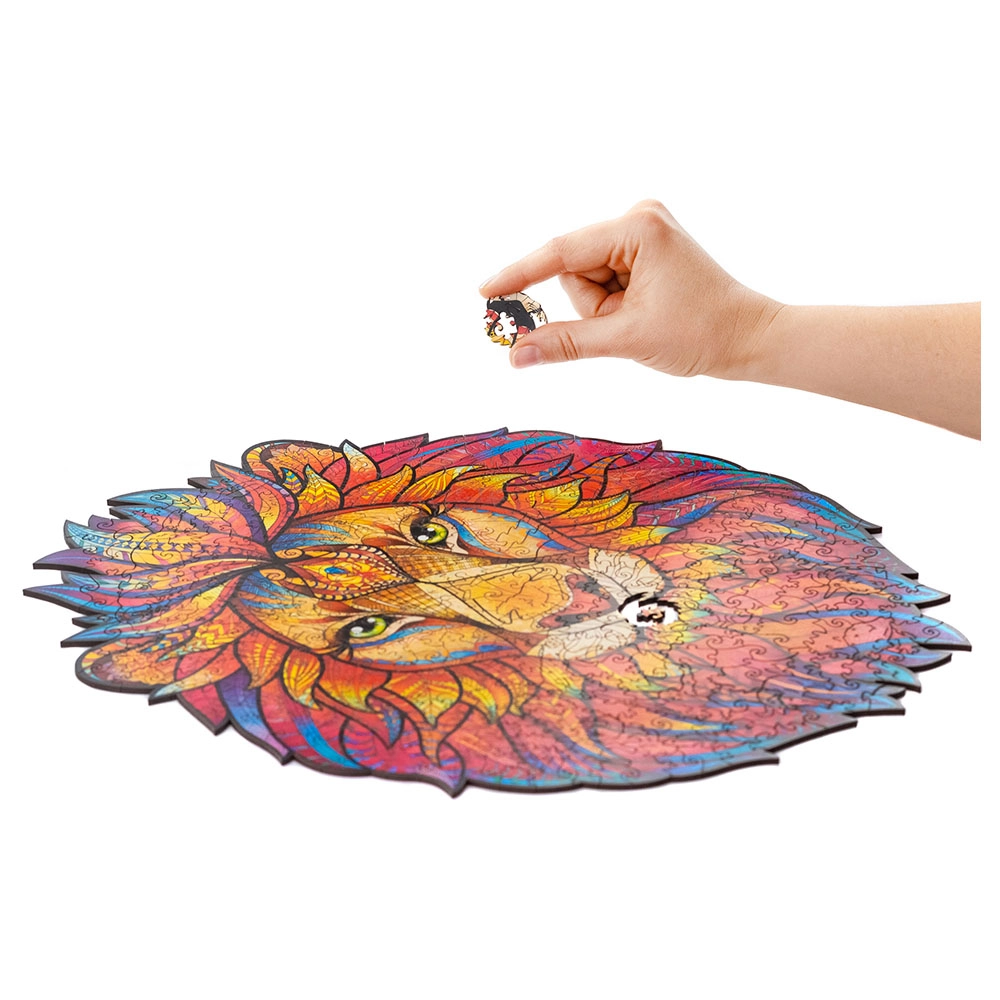 Mysterious Lion Wooden Puzzle (4107390-LION_KS) - 327 pcs