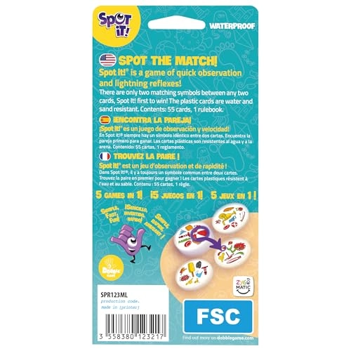 Spot It! Waterproof - Card Game