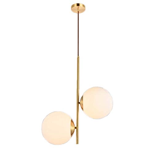Glass Ball Chandelier - E27 Milky White