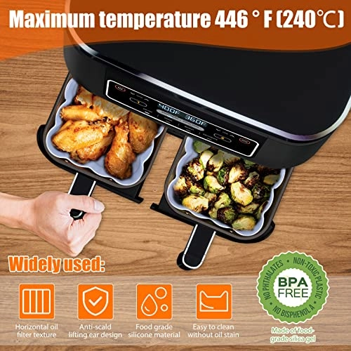 Air Fryer Silicone Pot - silicone 2 Pcs