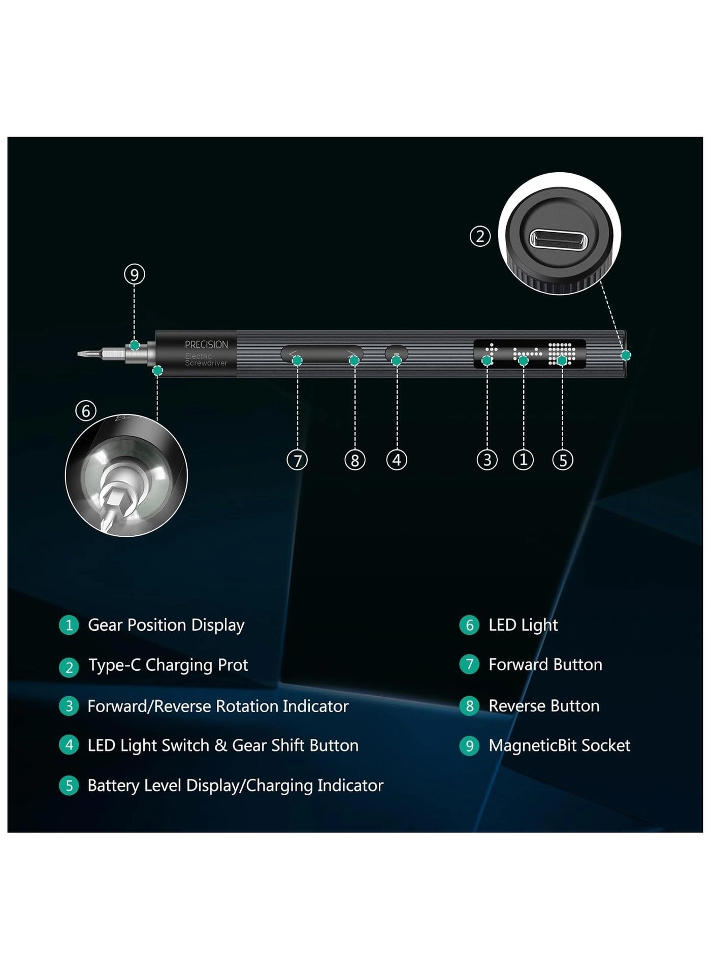 Electric Screwdriver - 50 in 1 Screwdriver Set
