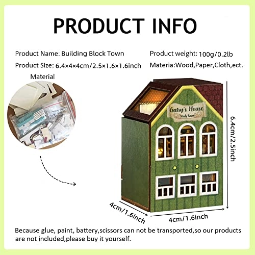Miniature Wooden Dollhouse Furniture Kit - Creative Room 1:24
