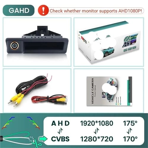 Rear View Camera Fisheye - Night vision Wired 1080P
