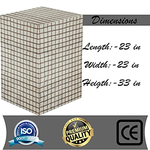 Front Load Washing Machine Cover - Washable Dustproof 23x23x33